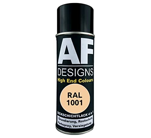 Alex Flittner Designs Rostschutzlack 4in1 RAL 1001 Beige Metall Schutzlack Spray Rostschutzfarbe Sprühdose von Alex Flittner Designs