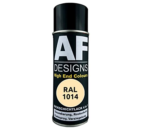 Alex Flittner Designs Rostschutzlack 4in1 RAL 1014 Elfenbein Metall Schutzlack Spray Rostschutzfarbe Sprühdose von Alex Flittner Designs