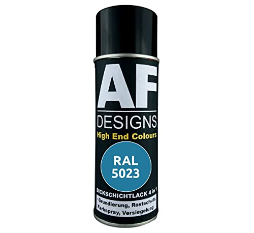 Alex Flittner Designs Rostschutzlack 4in1 RAL 5023 Fernblau Metall Schutzlack Spray Rostschutzfarbe Sprühdose von Alex Flittner Designs