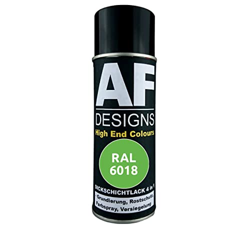 Alex Flittner Designs Rostschutzlack 4in1 RAL 6018 Gelbgrün Metall Schutzlack Spray Rostschutzfarbe Sprühdose von Alex Flittner Designs