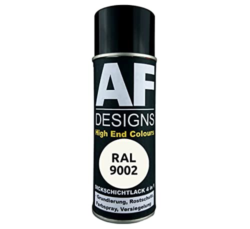 Alex Flittner Designs Rostschutzlack 4in1 RAL 9002 Grauweiss Metall Schutzlack Spray Rostschutzfarbe Sprühdose von Alex Flittner Designs