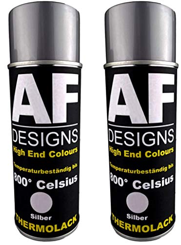 Alex Flittner Designs Thermolack Spray 2 Spraydosen Ofenlack AuspufflackHitzebeständig 800 °C Silber 400ml Schützt Motor und Auspuff vor Rost Alex Flittner Designs Thermolack Spray 2 Spraydosen Ofenlack AuspufflackHitzebeständig 800 °C Silber 400ml Schützt Motor und Auspuff vor Rost von Alex Flittner Designs