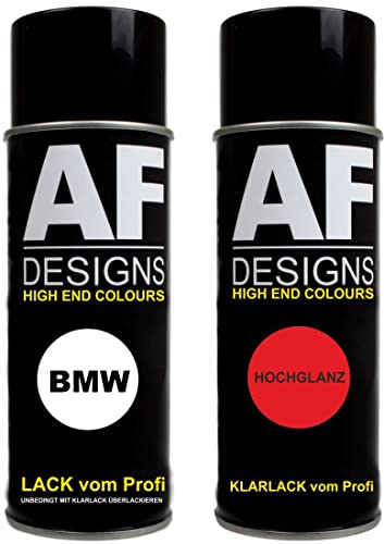 Autolack Spraydose Set für BMW 416 CARBONSCHWARZ Metallic Klarlack Autolack Basislack Sprühdose von Alex Flittner Designs