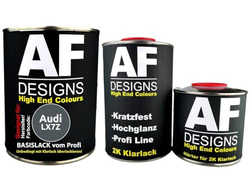 Autolack geeignet für Audi LX7Z Delfingrau Metallic 1,25L Klarlack Set Basislack Reparaturlack Spritzfertig Autolack geeignet für Audi LX7Z Delfingrau Metallic 1,25L Klarlack Set Basislack Reparaturlack Spritzfertig von Alex Flittner Designs