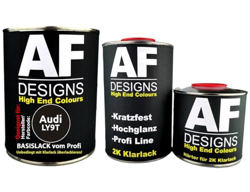 Autolack geeignet für Audi LY9T Mythosschwarz Perl 1,25L Klarlack Set Basislack Reparaturlack Spritzfertig Autolack geeignet für Audi LY9T Mythosschwarz Perl 1,25L Klarlack Set Basislack Reparaturlack Spritzfertig von Alex Flittner Designs