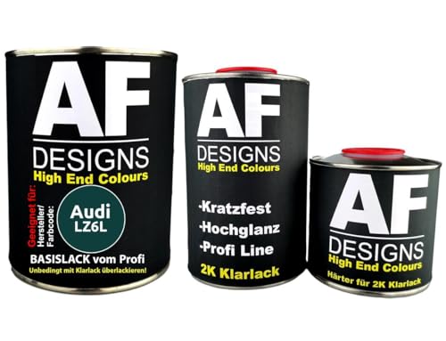 Autolack geeignet für Audi LZ6L Kaktusgrün Perl 1,25L Klarlack Set Basislack Reparaturlack Spritzfertig Autolack geeignet für Audi LZ6L Kaktusgrün Perl 1,25L Klarlack Set Basislack Reparaturlack Spritzfertig von Alex Flittner Designs