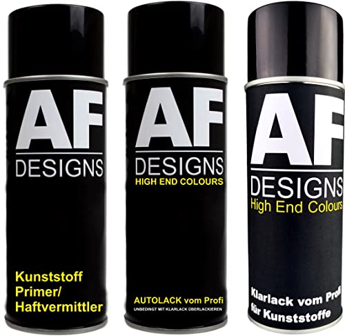 Kunststoff Spraydosen Set für BMW 286 Cordobarot Metallic Klarlack Haftvermittler von Alex Flittner Designs