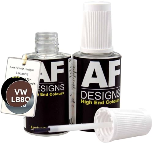 Lackstift für VW/Volkswagen Dark Bronze Metallic LB8Q 2x20ml von Alex Flittner Designs