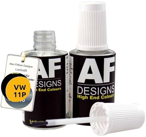 Lackstift für VW/Volkswagen Postgelb 11P schnelltrocknend 2x20ml Autolack von Alex Flittner Designs