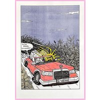 Slow Down Summer - Risographie Kunstdruck Dina3 Limitiert Signiert Nummeriert von AlexMages