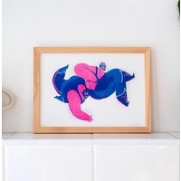 Lucha Libre 4 - A5-Risographenillustration Limitierte Und Signierte Serie Lucha Libre 4 - A5-Risographenillustration Limitierte Und Signierte Serie von AlexViougeas