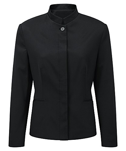 Alexandra STC-NF136BK-06T Damen Banquetjacke Easycare uni 100% Polyester Tall, Größe 6, schwarz von Alexandra