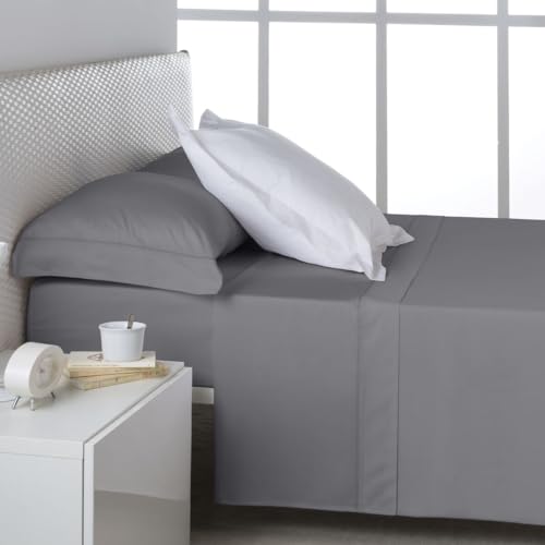Alexandra House Living Bettwäsche-Set, Dunkelgrau, für 150 cm breite Betten, 4-teilig von Alexandra House Living