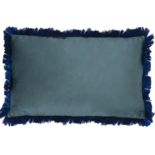 Alexandra House Living Blaues Textilkissen, 50 x 30 cm von Alexandra House Living