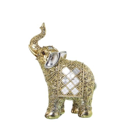 Alexandra House Living Dekorative Figur, goldfarben, Kunststoff, Elefant, 10 x 18 x 24 cm, Spiegel Alexandra House Living Dekorative Figur, goldfarben, Kunststoff, Elefant, 10 x 18 x 24 cm, Spiegel von Alexandra House Living