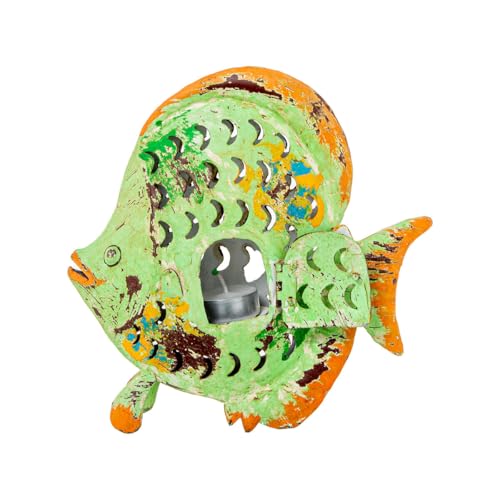 Alexandra House Living Dekorative Metallfigur Fisch Kerzenhalter von Alexandra House Living
