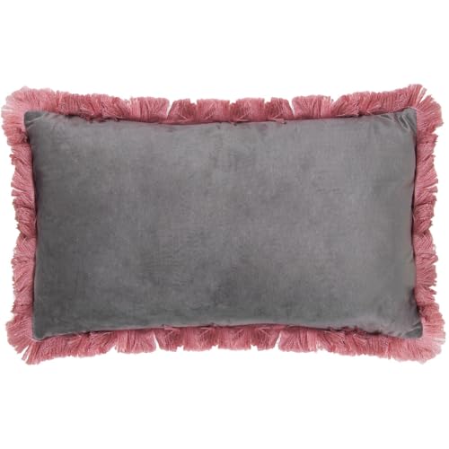 Alexandra House Living Kissen, Grau, Rosa, Textil, 50 x 30 cm von Alexandra House Living