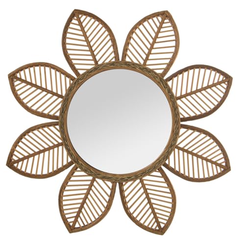 Alexandra House Living Natürlicher Wandspiegel, Bambus, Naturfaser, Blume, 3 x 67 x 68 cm, rund Alexandra House Living Natürlicher Wandspiegel, Bambus, Naturfaser, Blume, 3 x 67 x 68 cm, rund von Alexandra House Living