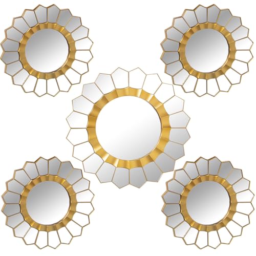 Alexandra House Living Spiegel-Set, goldfarben, Kunststoff, 2 x 92 x 50 cm, rund Alexandra House Living Spiegel-Set, goldfarben, Kunststoff, 2 x 92 x 50 cm, rund von Alexandra House Living