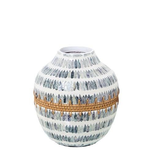 Alexandra House Living Vase Perlmutt 23 x 22 x 27 cm von Alexandra House Living