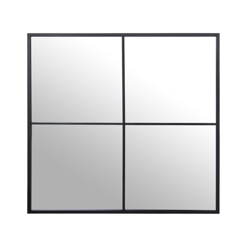 Alexandra House Living Wandspiegel, Schwarz, Metall, Fenster, 5 x 73 x 73 cm Alexandra House Living Wandspiegel, Schwarz, Metall, Fenster, 5 x 73 x 73 cm von Alexandra House Living