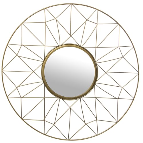 Alexandra House Living Wandspiegel, goldfarben, Metall, 1 x 45 x 45 cm, 50 x 1,2 cm, rund Alexandra House Living Wandspiegel, goldfarben, Metall, 1 x 45 x 45 cm, 50 x 1,2 cm, rund von Alexandra House Living