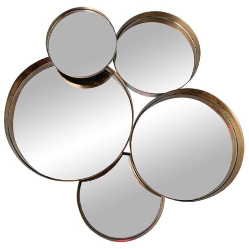 Alexandra House Living Wandspiegel, goldfarben, Metall, Kreise, 9 x 59 x 54 cm Alexandra House Living Wandspiegel, goldfarben, Metall, Kreise, 9 x 59 x 54 cm von Alexandra House Living