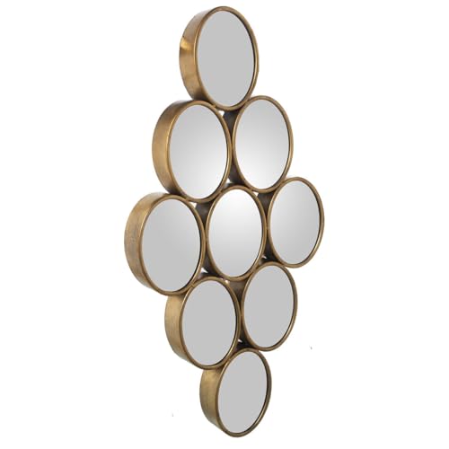 Alexandra House Living Wandspiegel, goldfarben, Metall, Kreise, 9 x 71 x 39 cm Alexandra House Living Wandspiegel, goldfarben, Metall, Kreise, 9 x 71 x 39 cm von Alexandra House Living