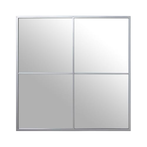Alexandra House Living Wandspiegel, silberfarben, Metall, Fenster, 5 x 73 x 73 cm Alexandra House Living Wandspiegel, silberfarben, Metall, Fenster, 5 x 73 x 73 cm von Alexandra House Living