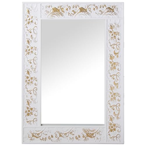 Alexandra House Living Wandspiegel, weiß, Holz, 7 x 57 x 84 cm Alexandra House Living Wandspiegel, weiß, Holz, 7 x 57 x 84 cm von Alexandra House Living