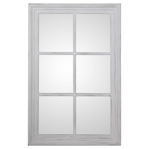 Alexandra House Living Wandspiegel, weiß, verwittertes Holz, 5 x 101 x 65 cm Alexandra House Living Wandspiegel, weiß, verwittertes Holz, 5 x 101 x 65 cm von Alexandra House Living