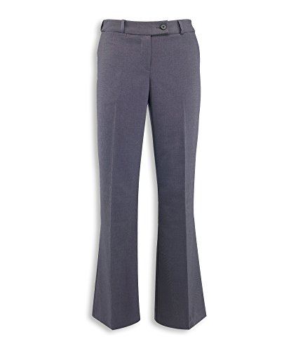 Alexandra Icona STC-NF13CH-22A Damen-Schlaghose, Uni, 77% Polyester/21% Viskose/2% Elastan, extra lang, Größe 50, anthrazit von Alexandra