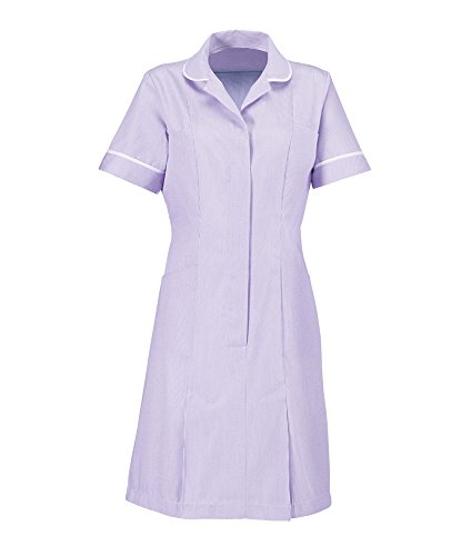 Alexandra al-st297li-116s Stripe Dress, kurz, weiß Paspelierung/Trim, 116 cm Brustumfang (Größe 22), lila/weiß von Alexandra