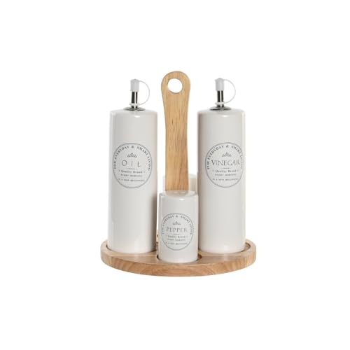 ACEITERA VINAGRERA SET 4 GRES MADERA 18X15X22 von AlexandreHouse