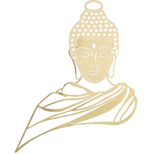 ADORNO PARED METAL BUDA DORADO_63X66X2CM von AlexandreHouse