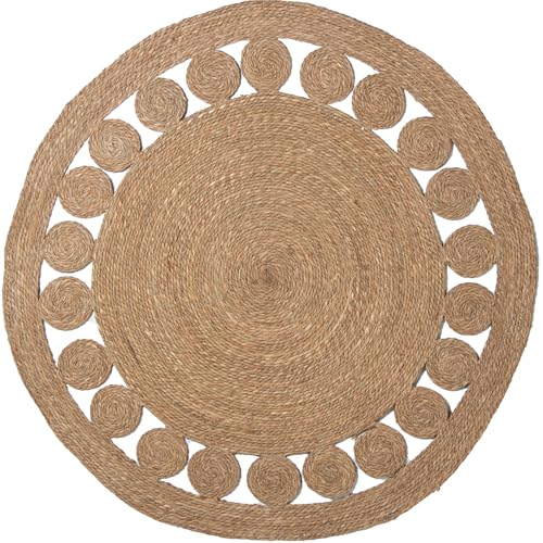 ALFOMBRA MIMBRE ø150CM REDONDELES NATURAL_°150CM von AlexandreHouse