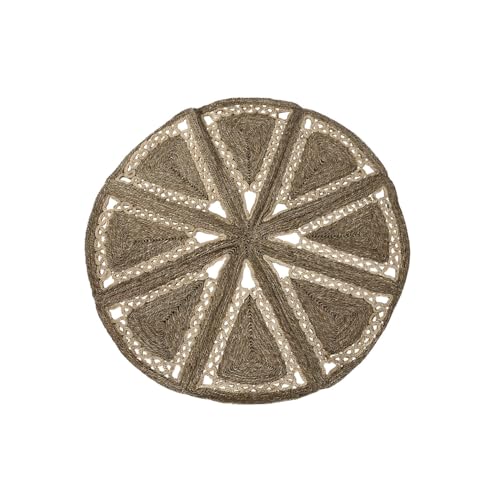 ALFOMBRA SEAGRASS ALGODON 178X178X1,8 NATURAL von AlexandreHouse
