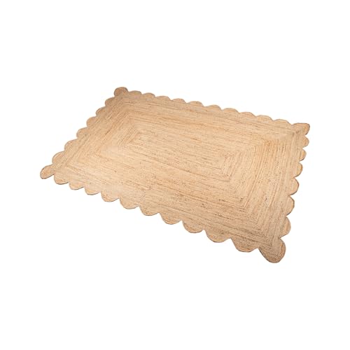 ALFOMBRA YUTE 120X170CM NATURAL BORDE DENTADO_120X170CM von AlexandreHouse