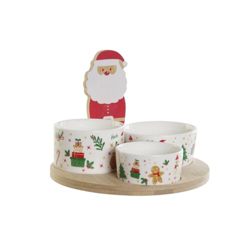 APERITIVO SET 4 GRES BAMBU 18X18X13,5 PAPA NOEL von AlexandreHouse