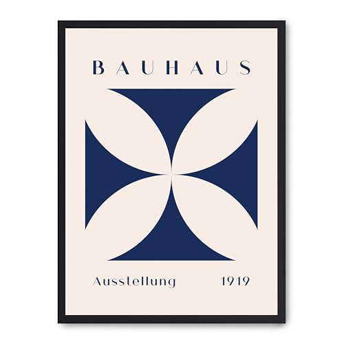 AlexandreHouse Bauhaus-Bild mit blauer Blume AlexandreHouse Bauhaus-Bild mit blauer Blume von AlexandreHouse