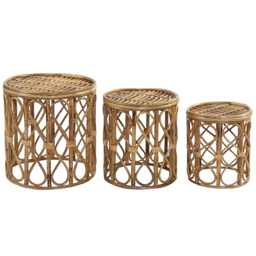 AlexandreHouse Beistelltisch Set 3 Weiden 38 x 38 x 43,4 cm 1,00 cm AlexandreHouse Beistelltisch Set 3 Weiden 38 x 38 x 43,4 cm 1,00 cm von AlexandreHouse