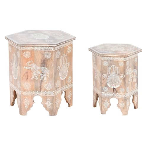AlexandreHouse Beistelltisch Set mit 2 Griffen aus Acryl, 48 x 41,5 x 49 cm AlexandreHouse Beistelltisch Set mit 2 Griffen aus Acryl, 48 x 41,5 x 49 cm von AlexandreHouse