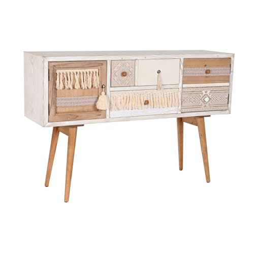 AlexandreHouse Buffet aus Baumwolle, 120 x 35 x 80 cm, Weiß AlexandreHouse Buffet aus Baumwolle, 120 x 35 x 80 cm, Weiß von AlexandreHouse