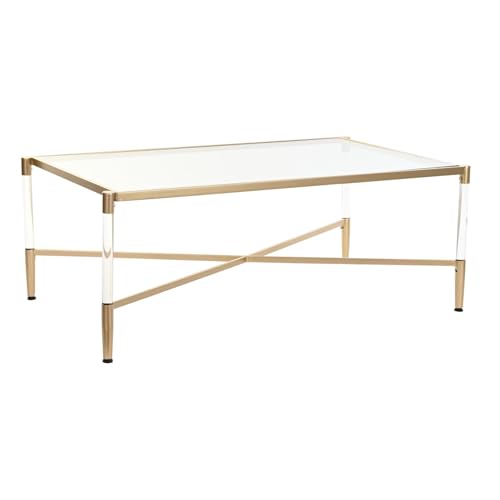 AlexandreHouse Couchtisch, Metall, Acryl, 120 x 70 x 45 cm, goldfarben AlexandreHouse Couchtisch, Metall, Acryl, 120 x 70 x 45 cm, goldfarben von AlexandreHouse