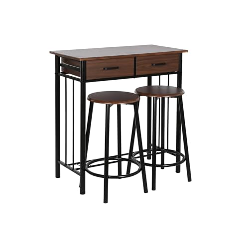 AlexandreHouse Tisch-Set, 3 Stück, Metall, MDF, 80 x 50 x 84 cm, 32 x 32 x 45 cm, Schwarz AlexandreHouse Tisch-Set, 3 Stück, Metall, MDF, 80 x 50 x 84 cm, 32 x 32 x 45 cm, Schwarz von AlexandreHouse