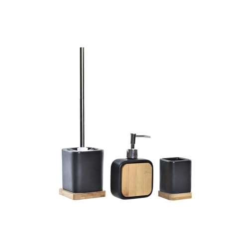 BAÑO SET 3 DOLOMITE 9X9X37,5 MATE NEGRO von AlexandreHouse