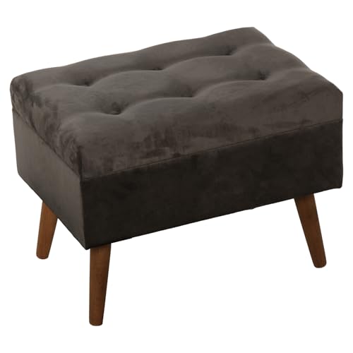 BANQUETA ARCÓN PIE DE CAMA TERCIOPELO GRIS OSCURO,PATAS MAD_60X40X45CM, DM/ABETO/POLI╔STE BANQUETA ARCÓN PIE DE CAMA TERCIOPELO GRIS OSCURO,PATAS MAD_60X40X45CM, DM/ABETO/POLI╔STE von AlexandreHouse