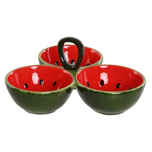 BOL SET 3 GRES 23X22X10,5 SANDIA ROJO von AlexandreHouse