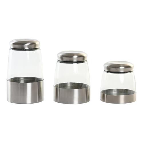 BOTE SET 3 CRISTAL INOX 12,5X12,5X21 PLATEADO BOTE SET 3 CRISTAL INOX 12,5X12,5X21 PLATEADO von AlexandreHouse