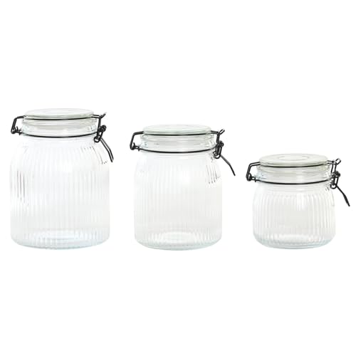 BOTE SET 3 CRISTAL INOX 13X13X18 1500ML 1000/600 von AlexandreHouse